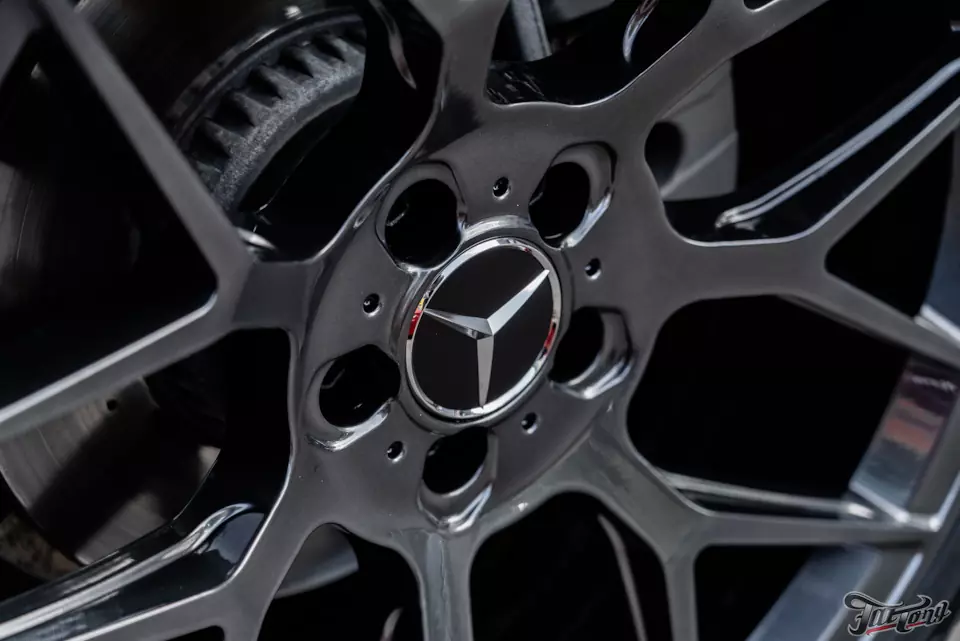 Mercedes GLC. Изготовили комплект кованых дисков в цвете алюмохром!